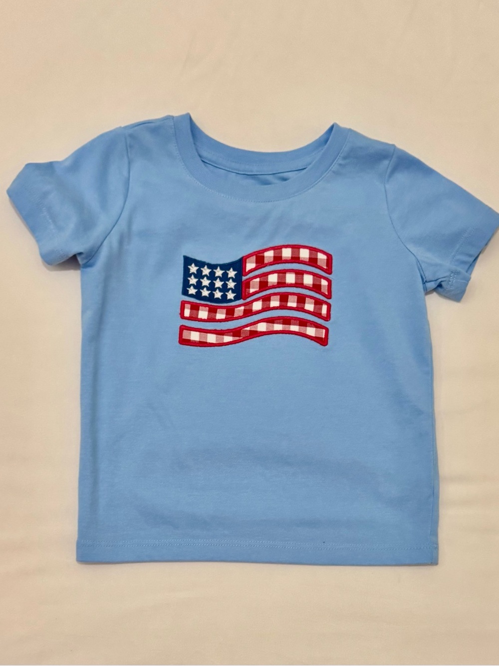 Crown & Ivy American Flag Appliqué Shirt - Size 24 Months